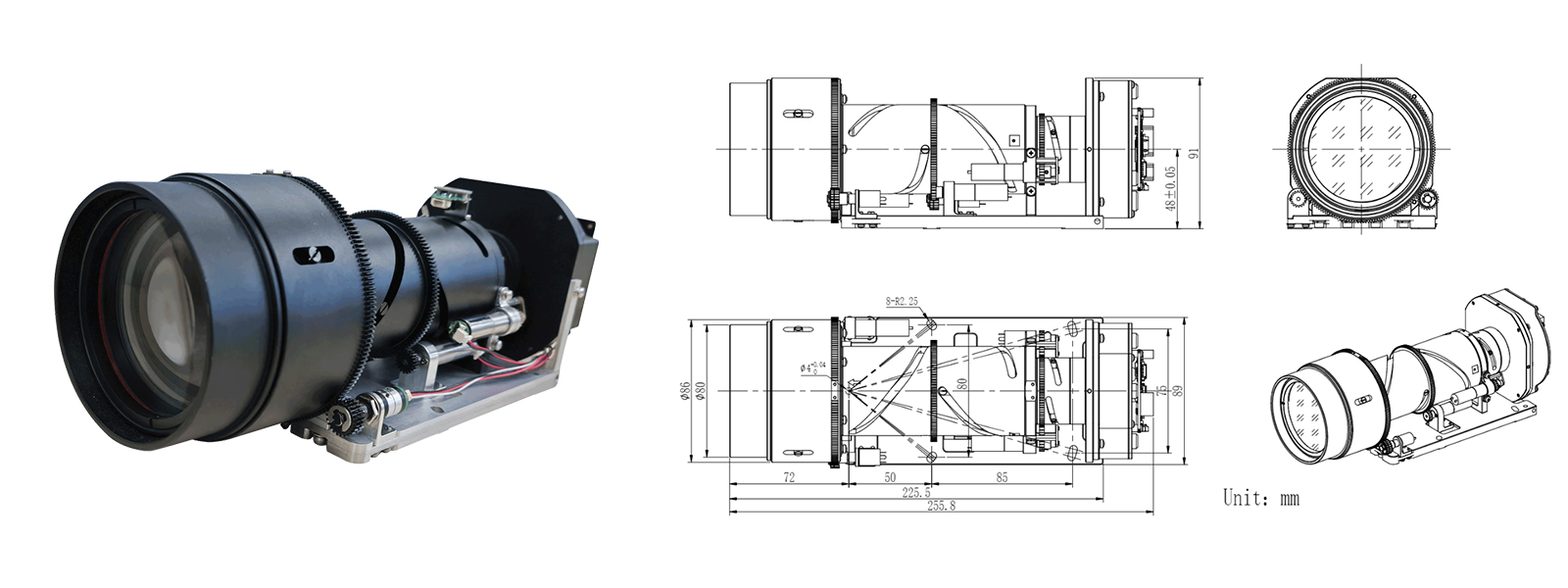 Module de lumière visible longue portée HP-HDZ4050